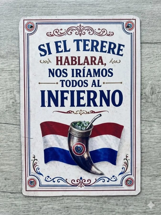 Chapa Si el tereré hablara, nos iríamos todos al infierno