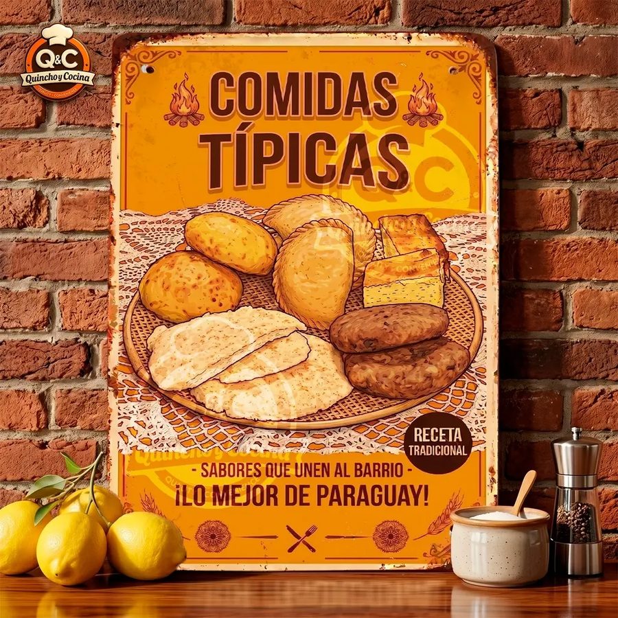 Chapa decorativa Comidas Típicas – colección Gastronomía Nacional