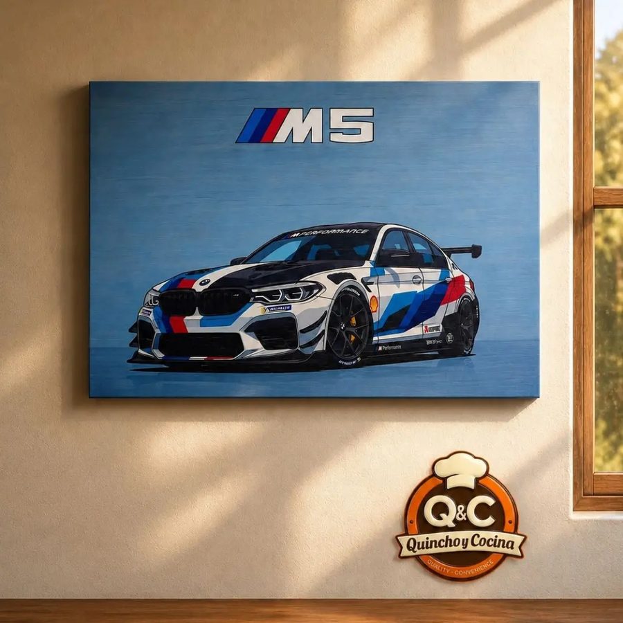 Cuadro BMW M5 – auto deportivo con colores M