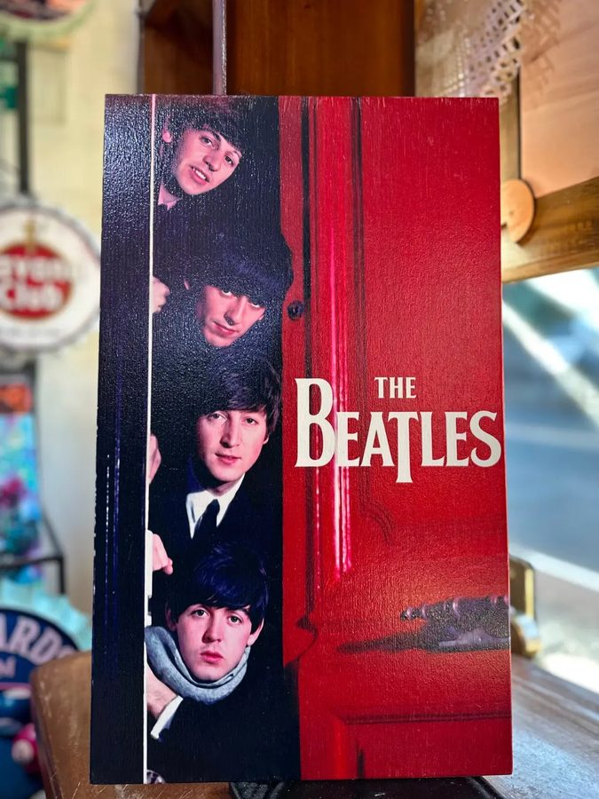 Cuadro The Beatles (fondo rojo)