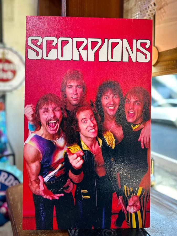 Cuadro Scorpions (fondo rojo)