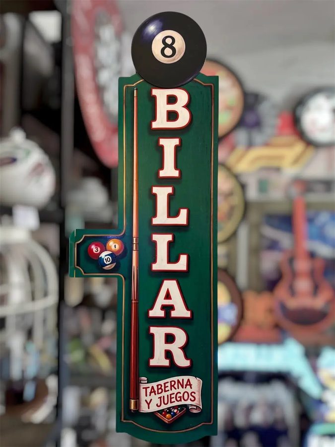 Cartel Billar – Taberna y juegos