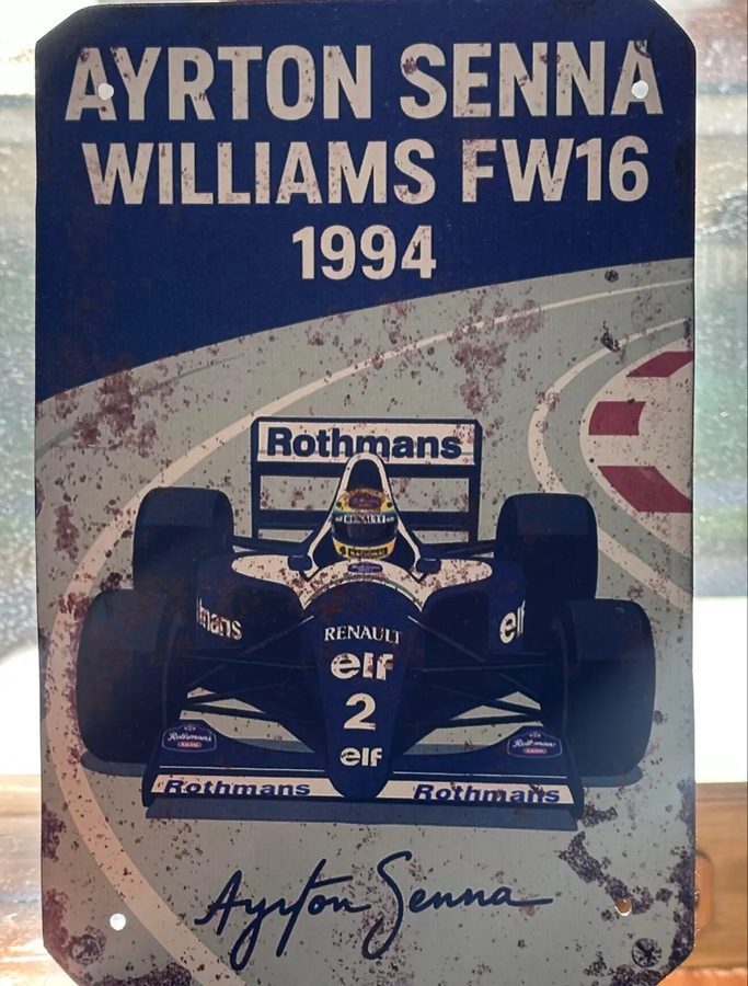 Chapa Ayrton Senna – Williams FW16 1994