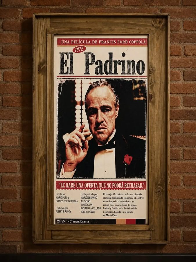 Cuadro El Padrino – afiche