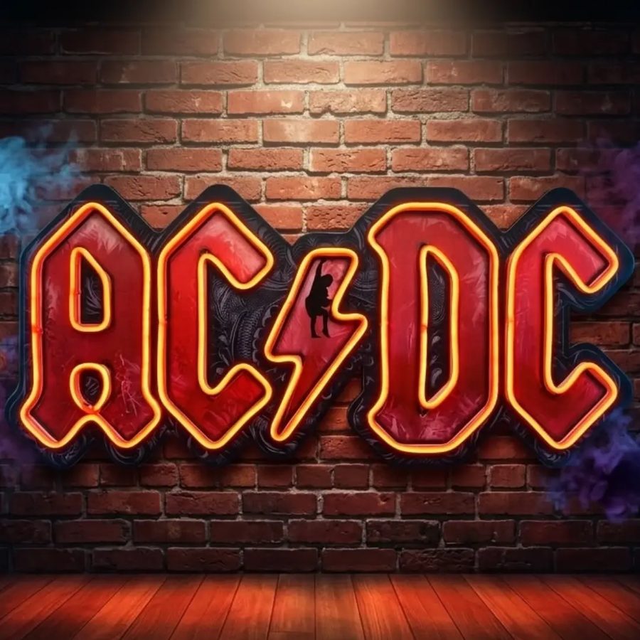 Neón AC/DC – Logo rojo