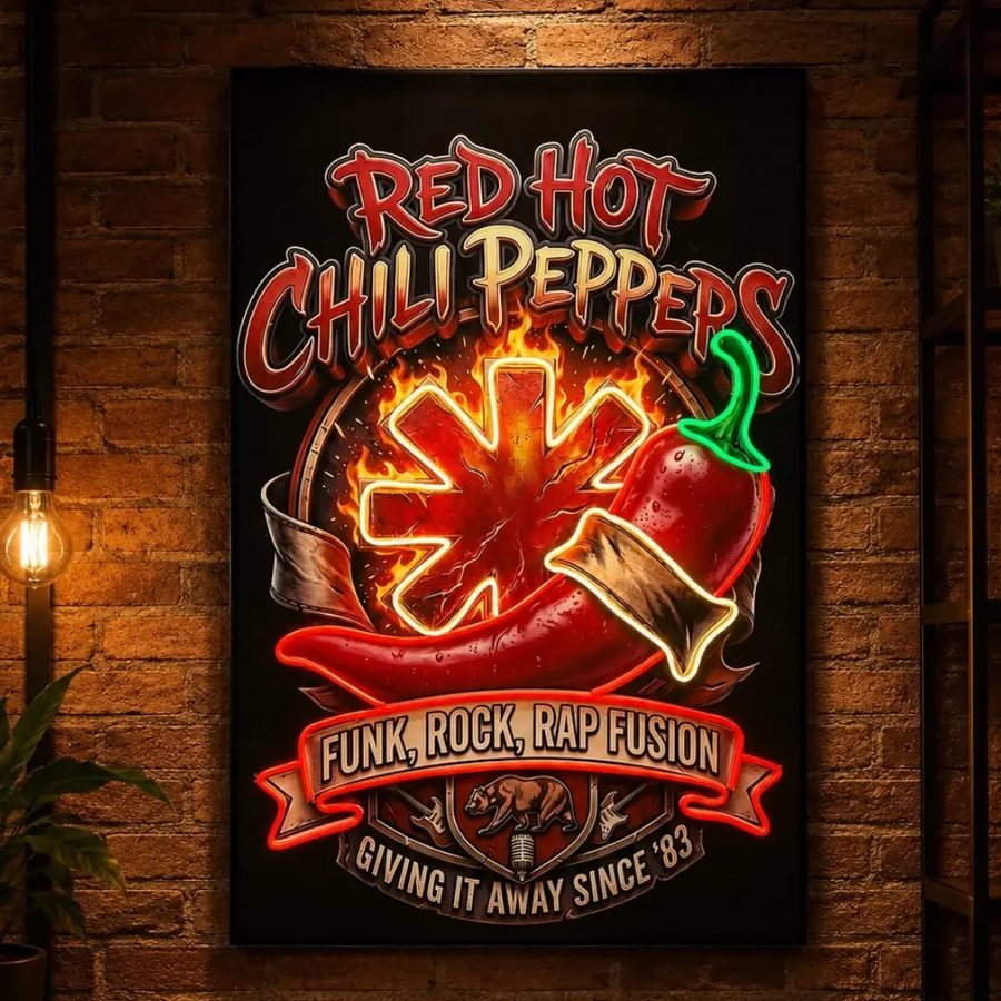 Neón Red Hot Chili Peppers