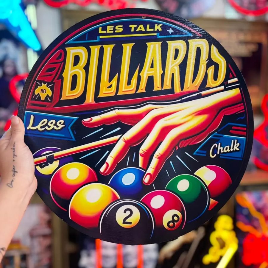 Cuadro Billards (bolas y taco)