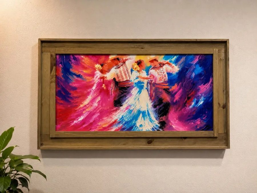 Cuadro Bailarines en colores vivos