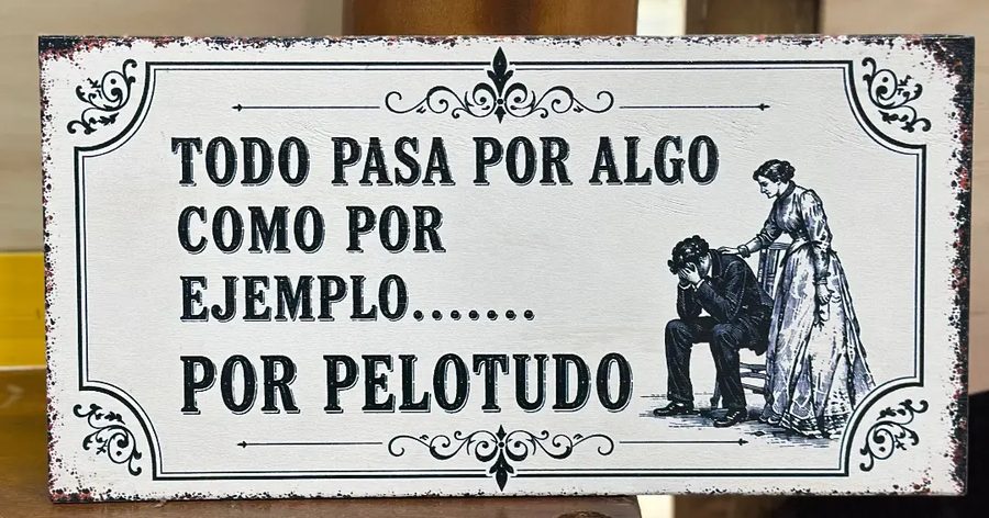 Cuadro Todo pasa por algo... por pelotudo