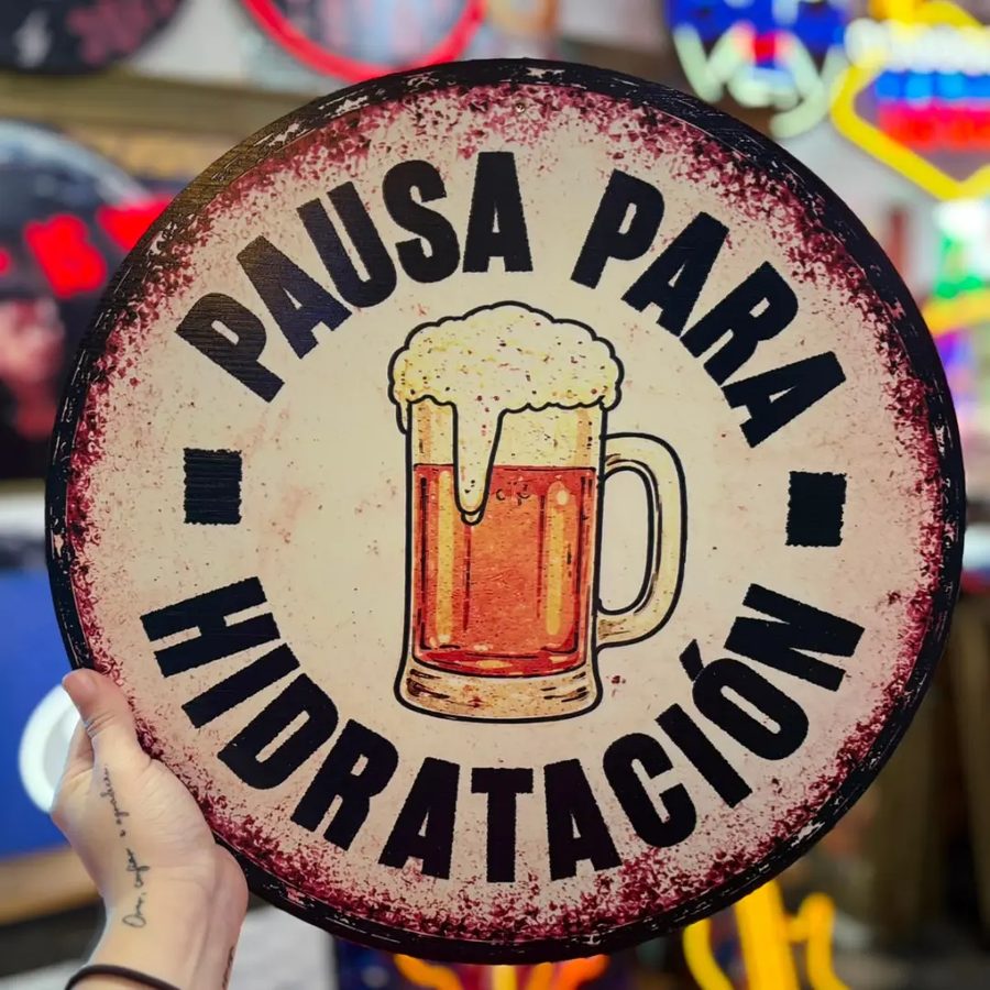 Chapa redonda – Pausa para hidratación con chopp de cerveza