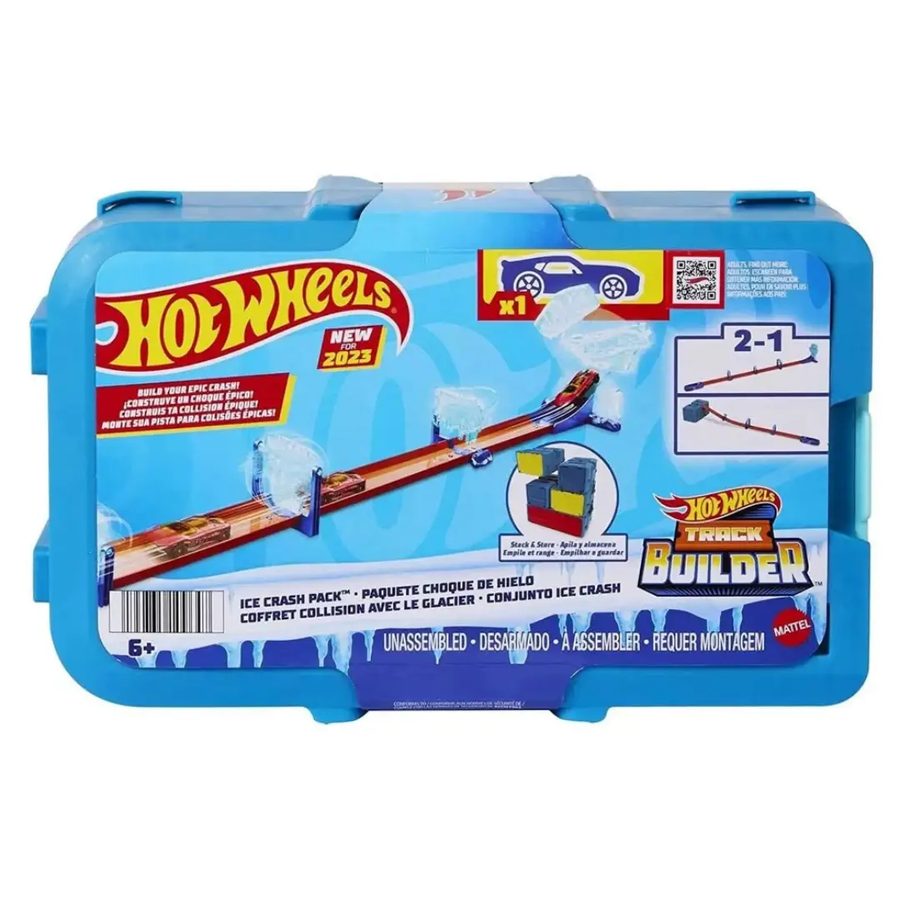 Pista Hot Wheels Track Builder – Ice Crash Pack