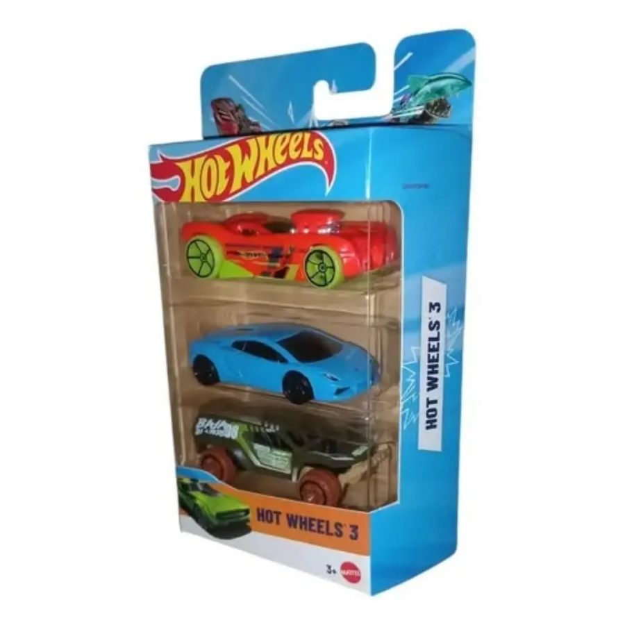 Pack de 3 Hot Wheels listos para la pista