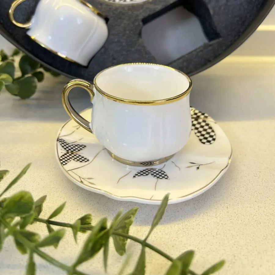 Juego de tazas p/ té de 6 pzs