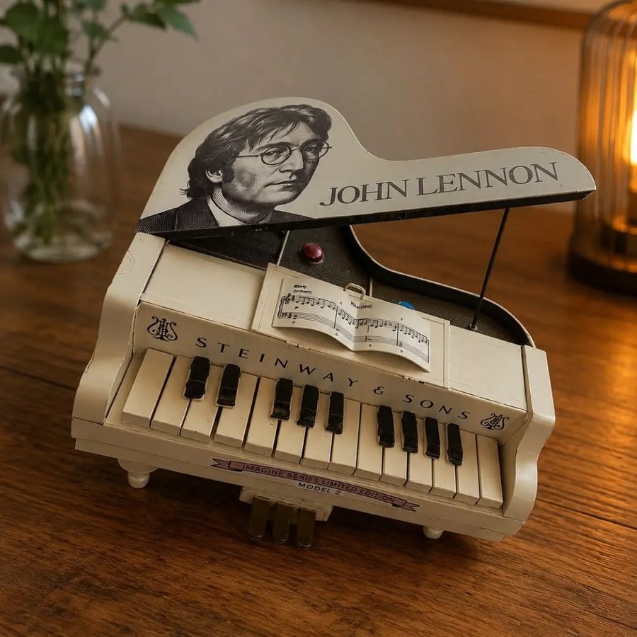Piano decorativo John Lennon – estilo Steinway & Sons