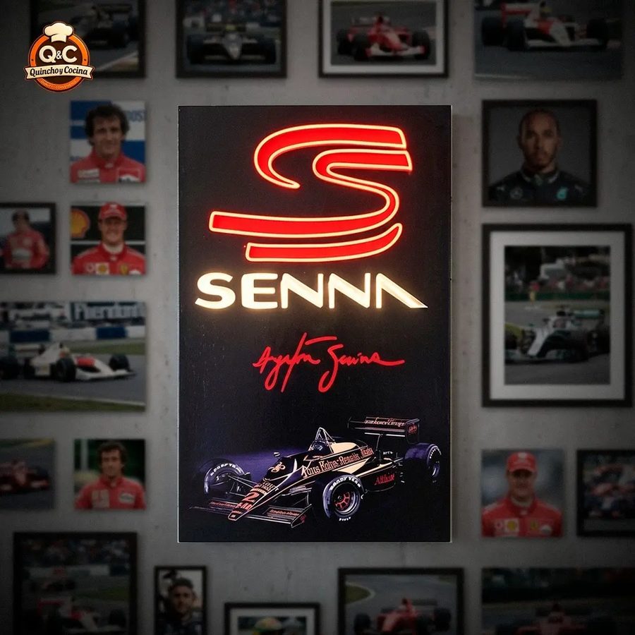 Neón Senna – Logo y firma