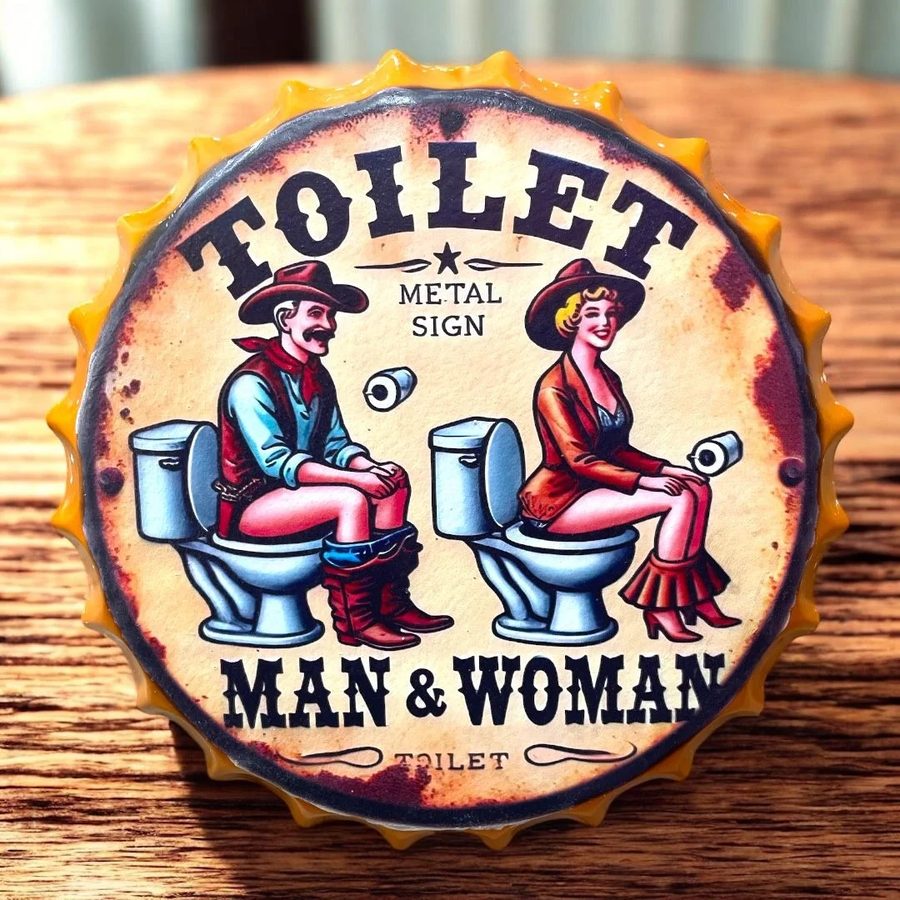 Tapa decorativa Toilet Man & Woman – foto 3