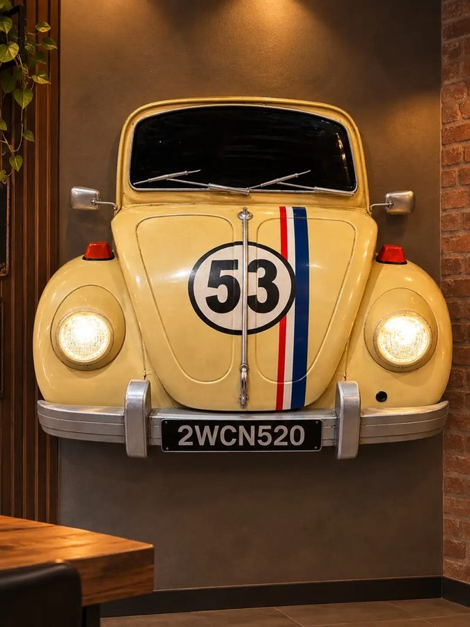 Caja de almacenamiento de pared – frente del Herbie #53