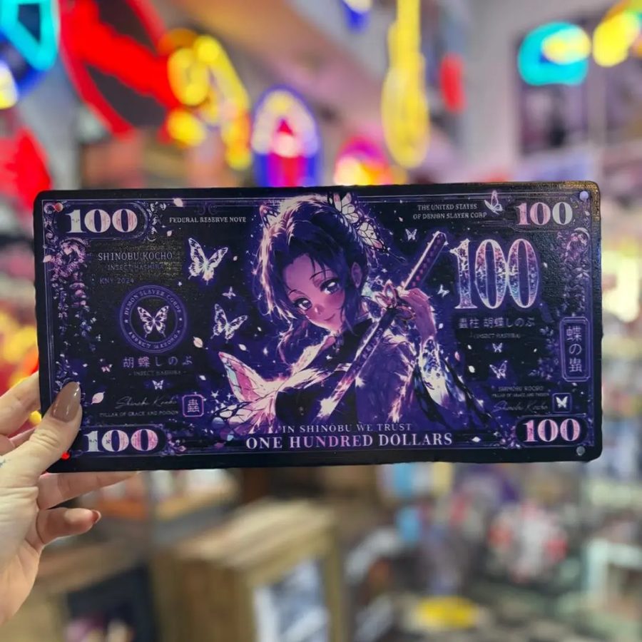 Chapa billete de 100 dólares – diseños de anime y películas