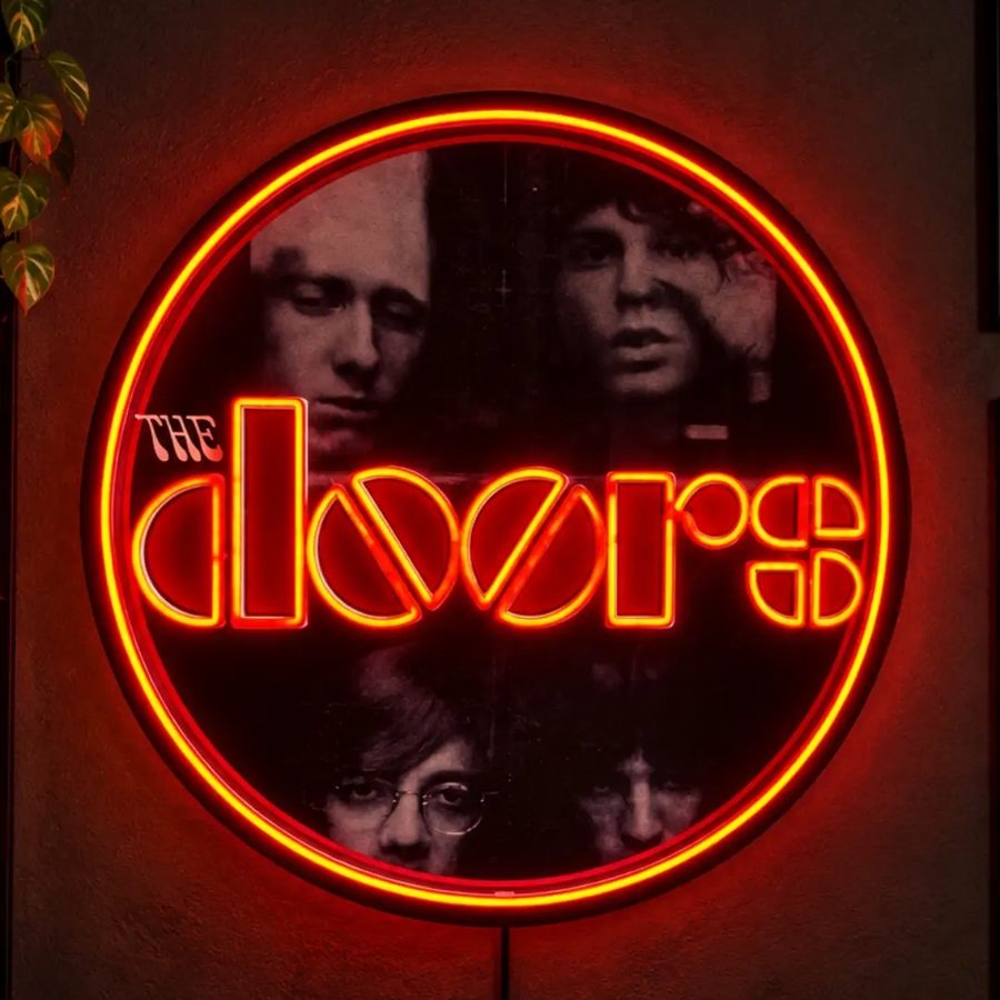 Cartel de neón The Doors – circular
