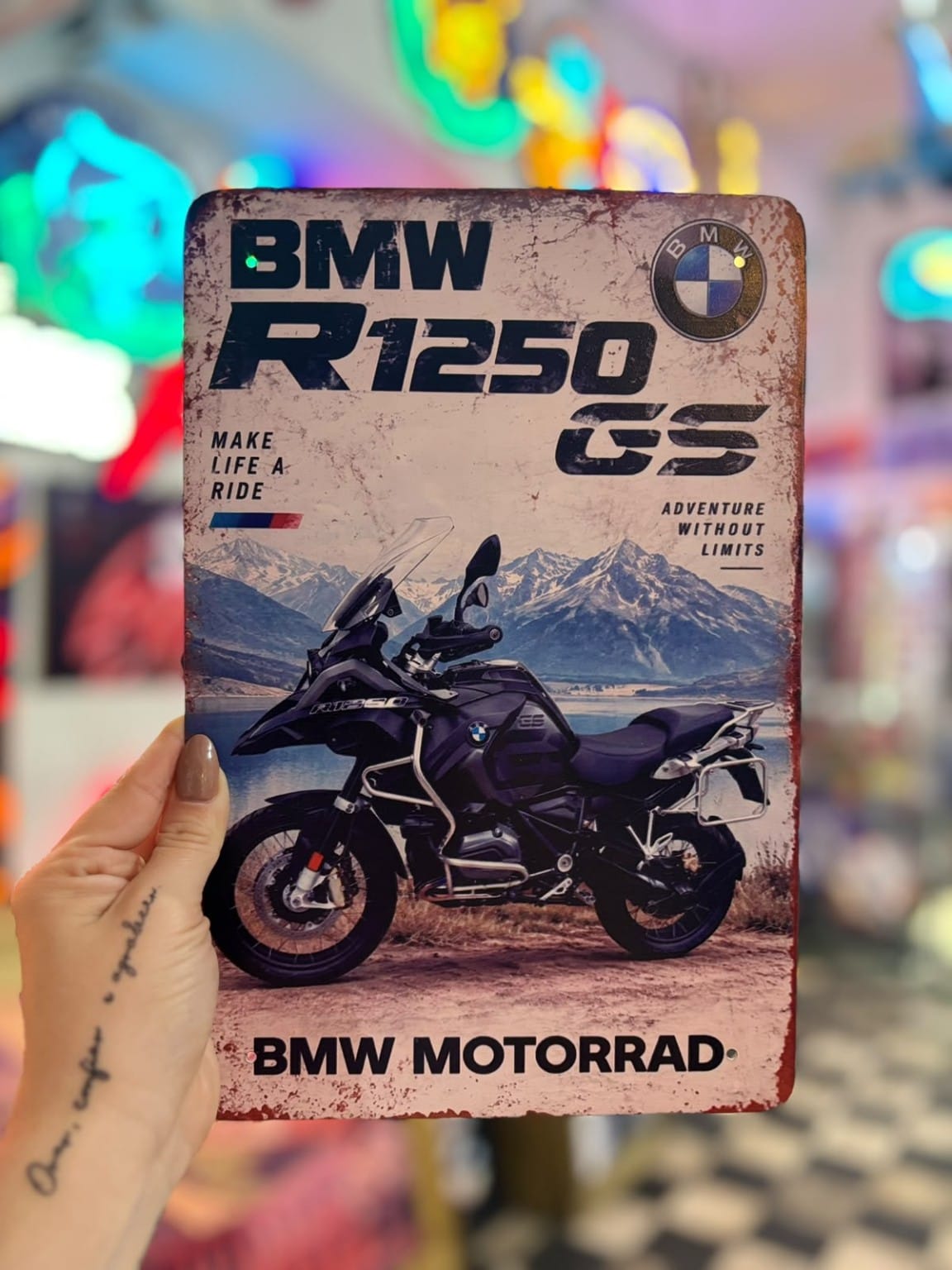 Chapa BMW R1250 GS – Make Life a Ride