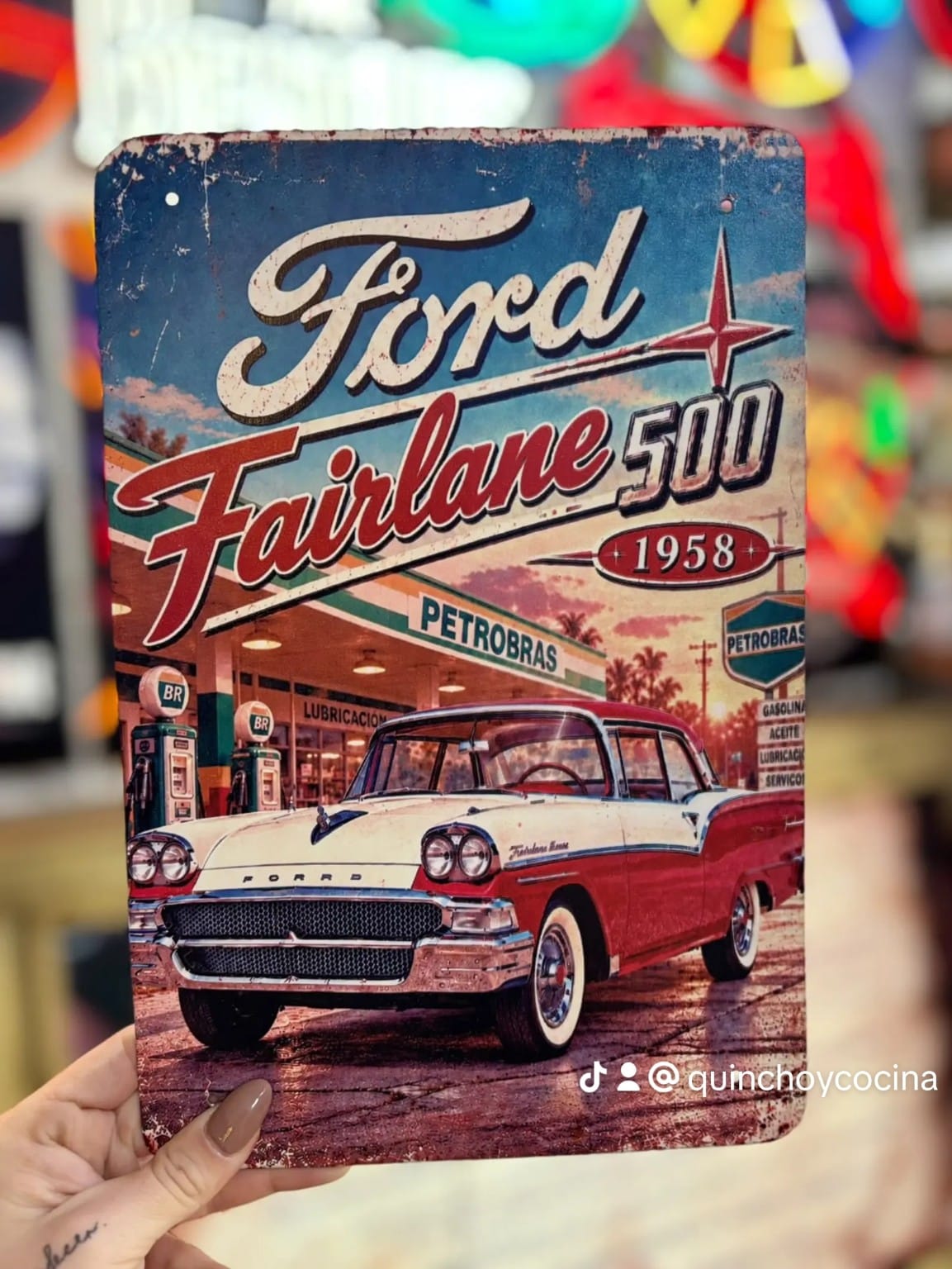 Chapa Ford Fairlane 500 – 1958