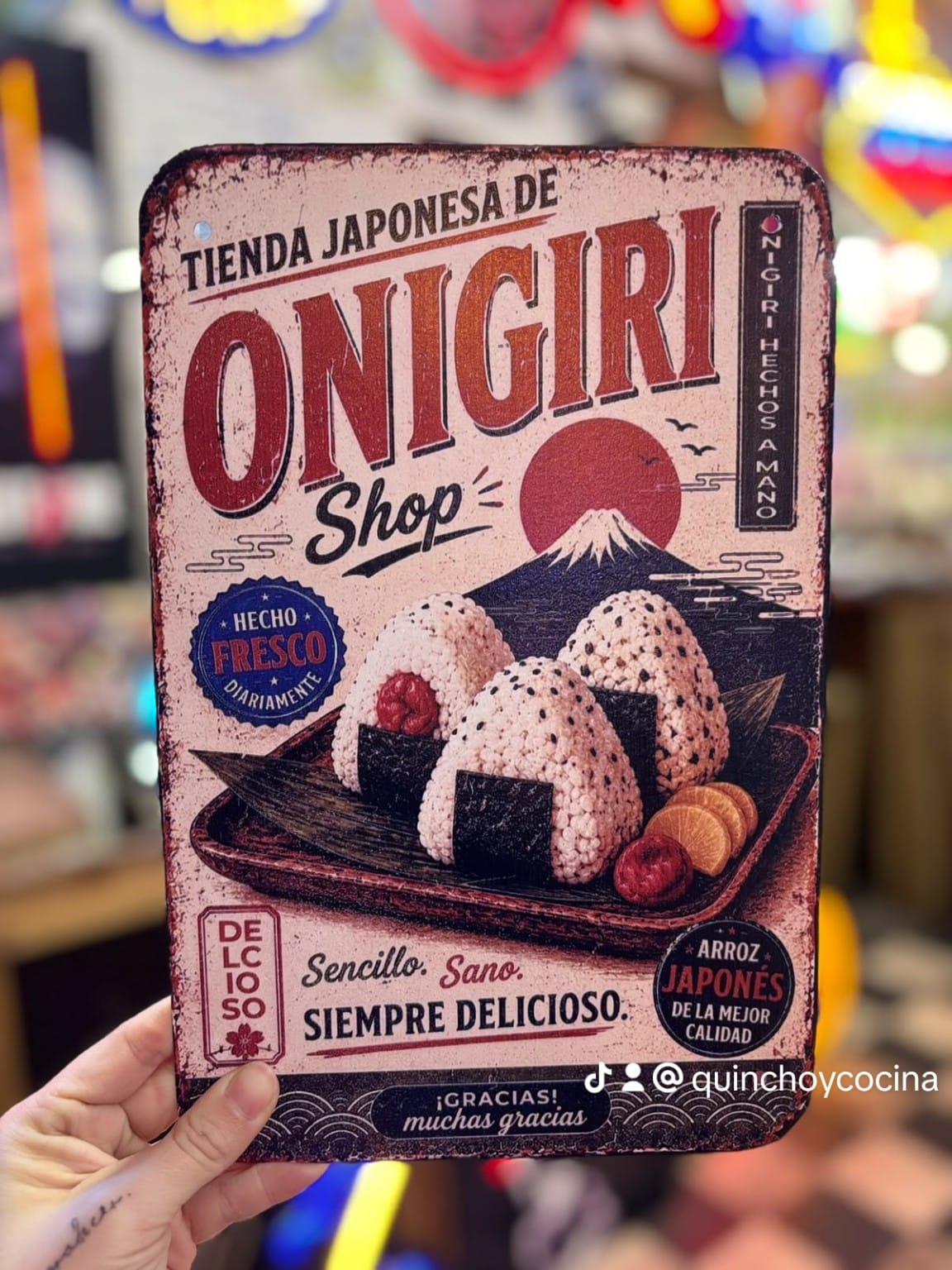 Chapa Tienda japonesa de Onigiri Shop